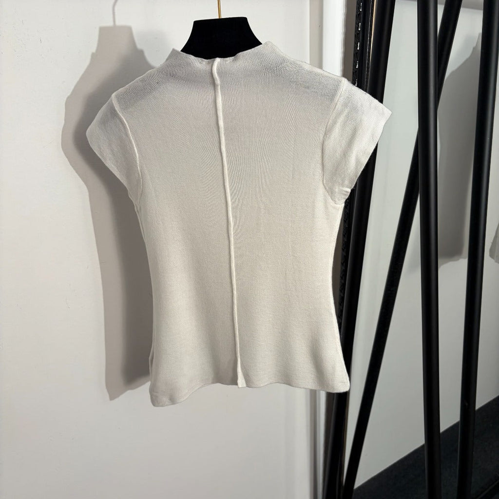 CELINE 26S SHORT SLEEVE KNIT TOP 203