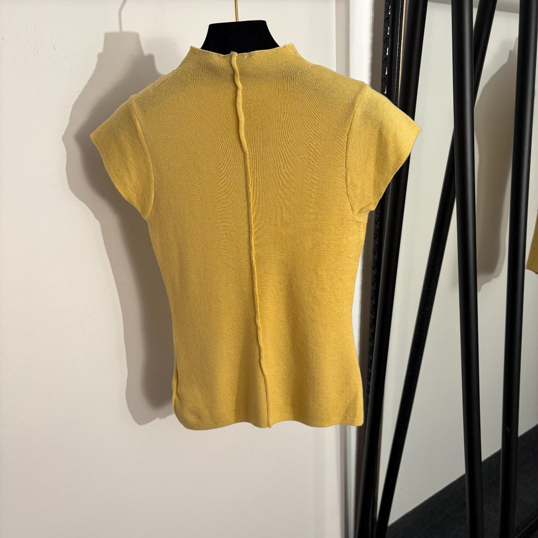 CELINE 26S SHORT SLEEVE KNIT TOP 204