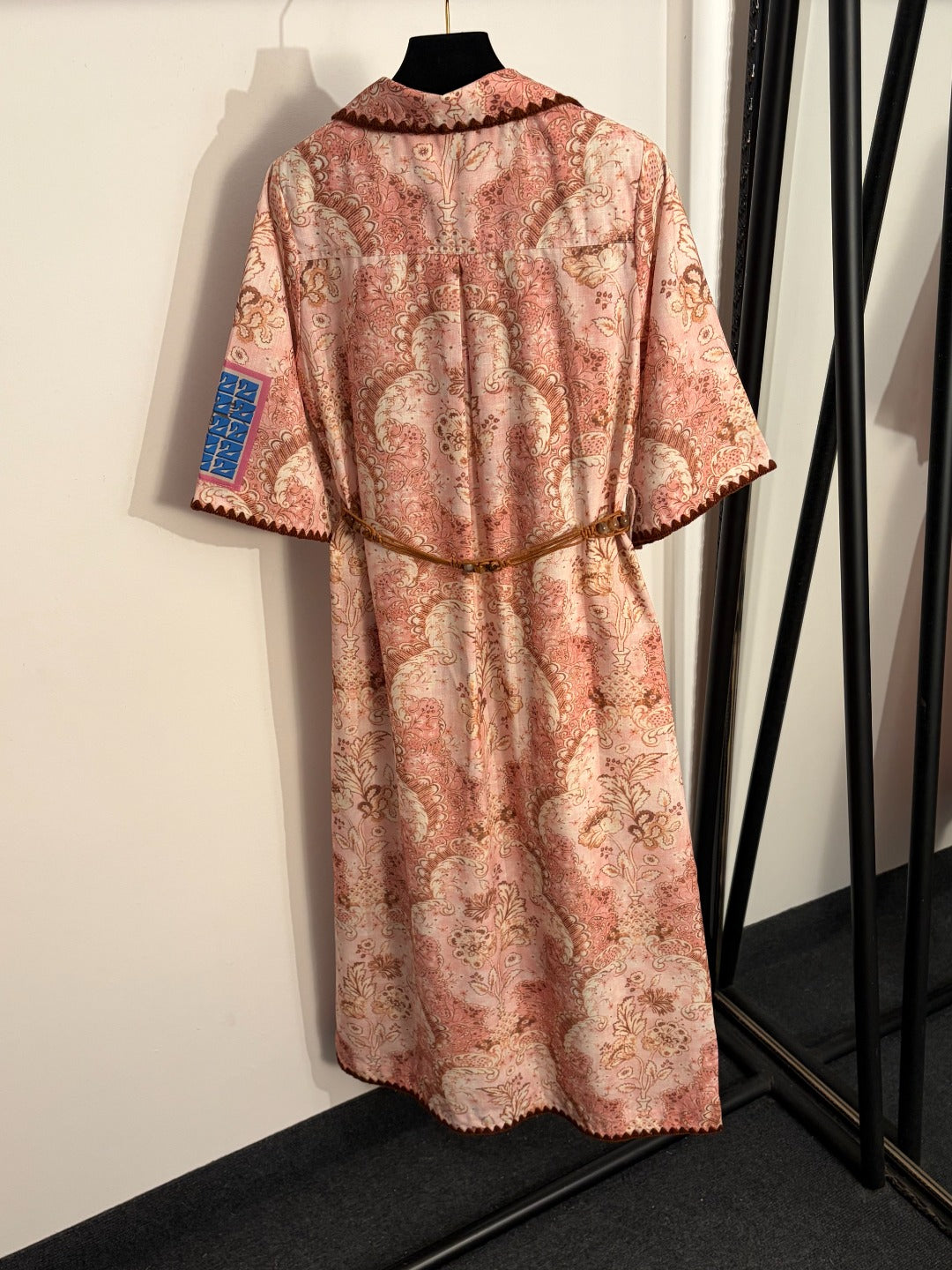 ZIMMERMANN 26S SHORT-SLEEVE WAIST-CINCHED DRESS STYLE 92