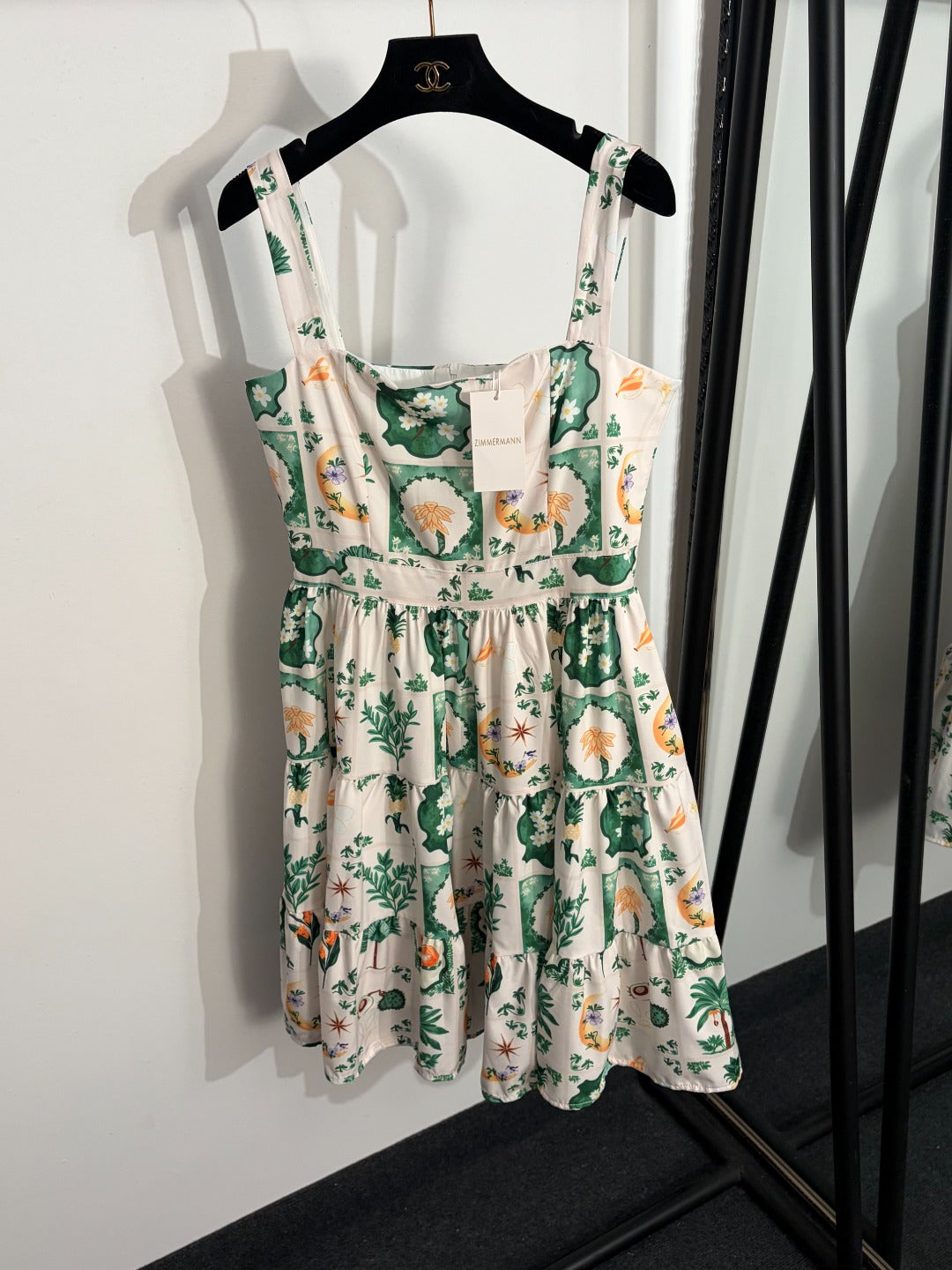 ZIMMERMANN 26S SHORT SPAGHETTI STRAP DRESS STYLE 90