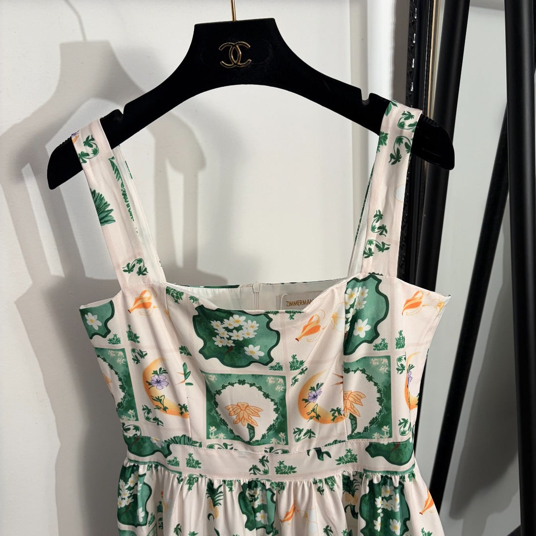 ZIMMERMANN 26S SHORT SPAGHETTI STRAP DRESS STYLE 90