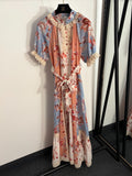 ZIMMERMANN 26S LACE COLLAR SHORT-SLEEVE DRESS STYLE 84
