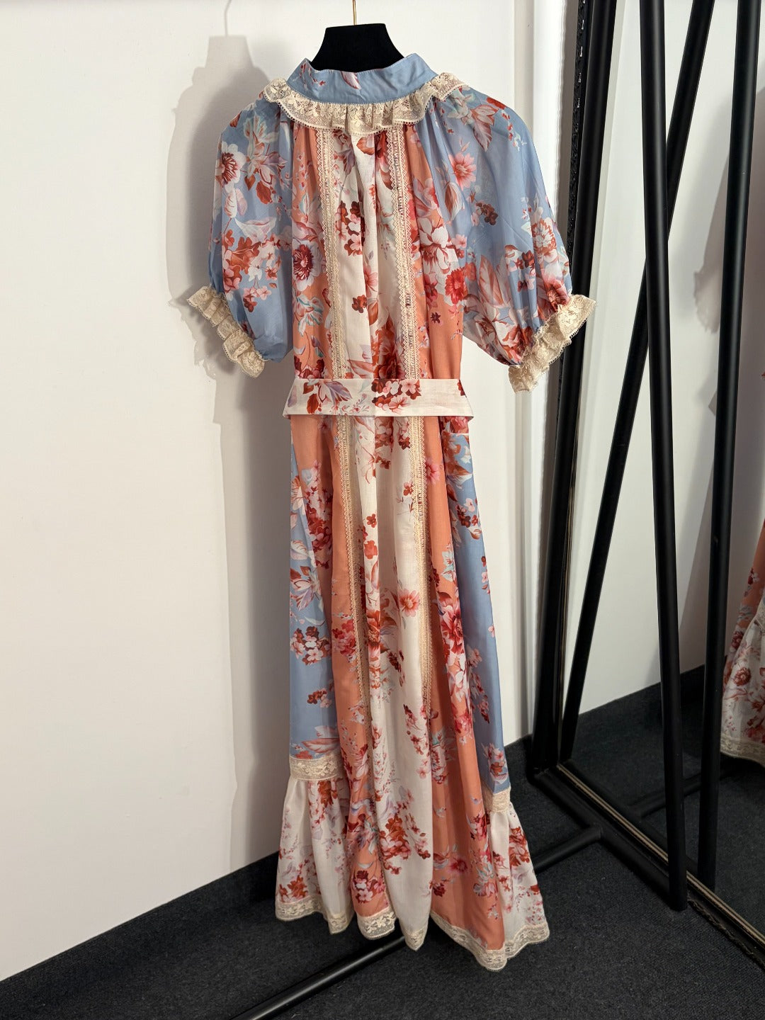 ZIMMERMANN 26S LACE COLLAR SHORT-SLEEVE DRESS STYLE 84