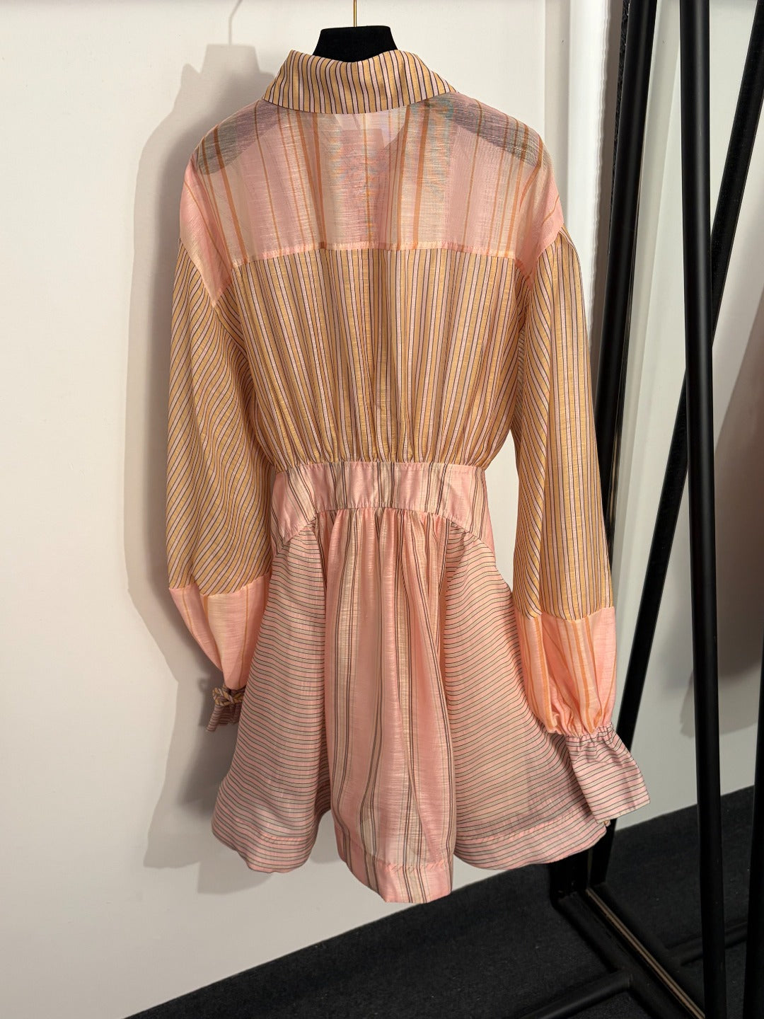 ZIMMERMANN 26S PUFF SLEEVE WAIST-CINCHED DRESS STYLE 57
