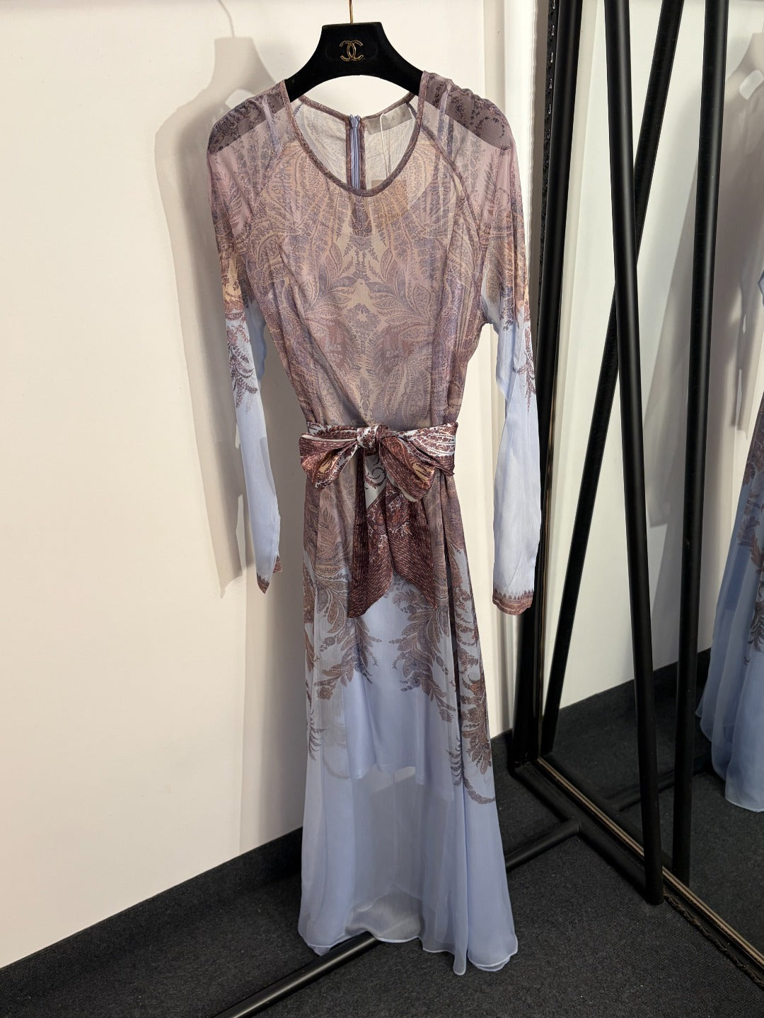ZIMMERMANN 26S LONG-SLEEVE WAIST-CINCHED DRESS STYLE 52