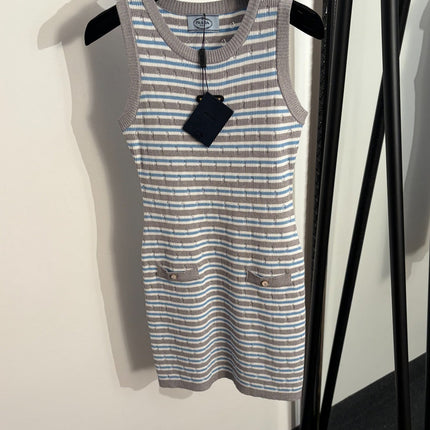 PRADA 26S SLEEVELESS KNIT DRESS STYLE 853