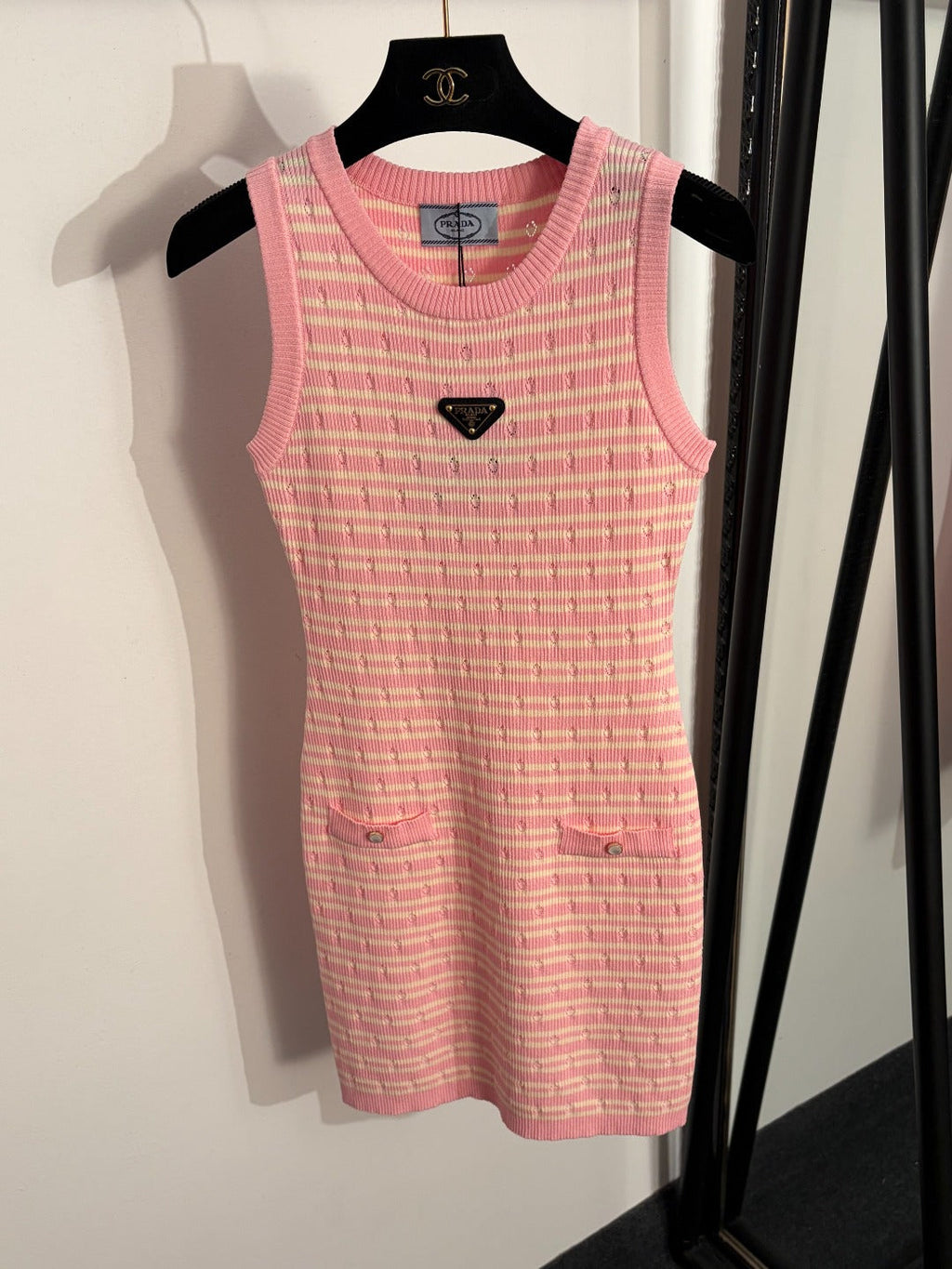 PRADA 26S SLEEVELESS KNIT DRESS STYLE 854