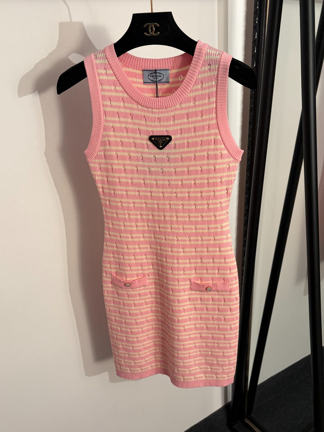 PRADA 26S SLEEVELESS KNIT DRESS STYLE 854