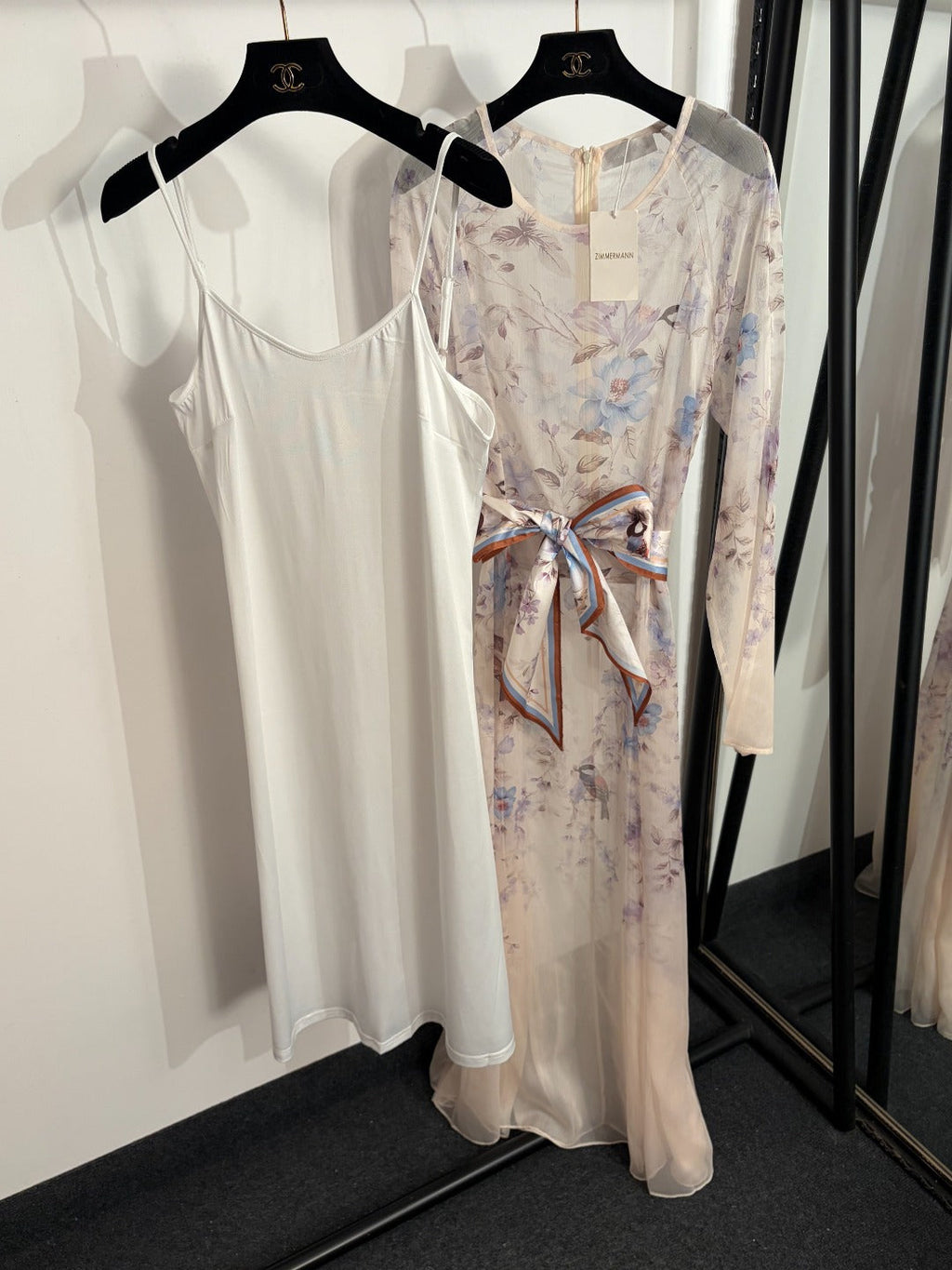 ZIMMERMANN 26S LONG-SLEEVE WAIST-CINCHED DRESS STYLE 49