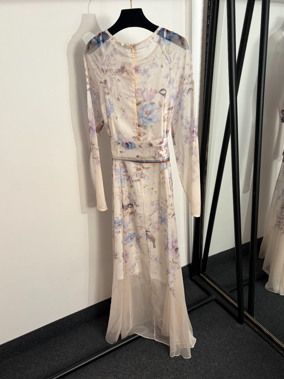 ZIMMERMANN 26S LONG-SLEEVE WAIST-CINCHED DRESS STYLE 49