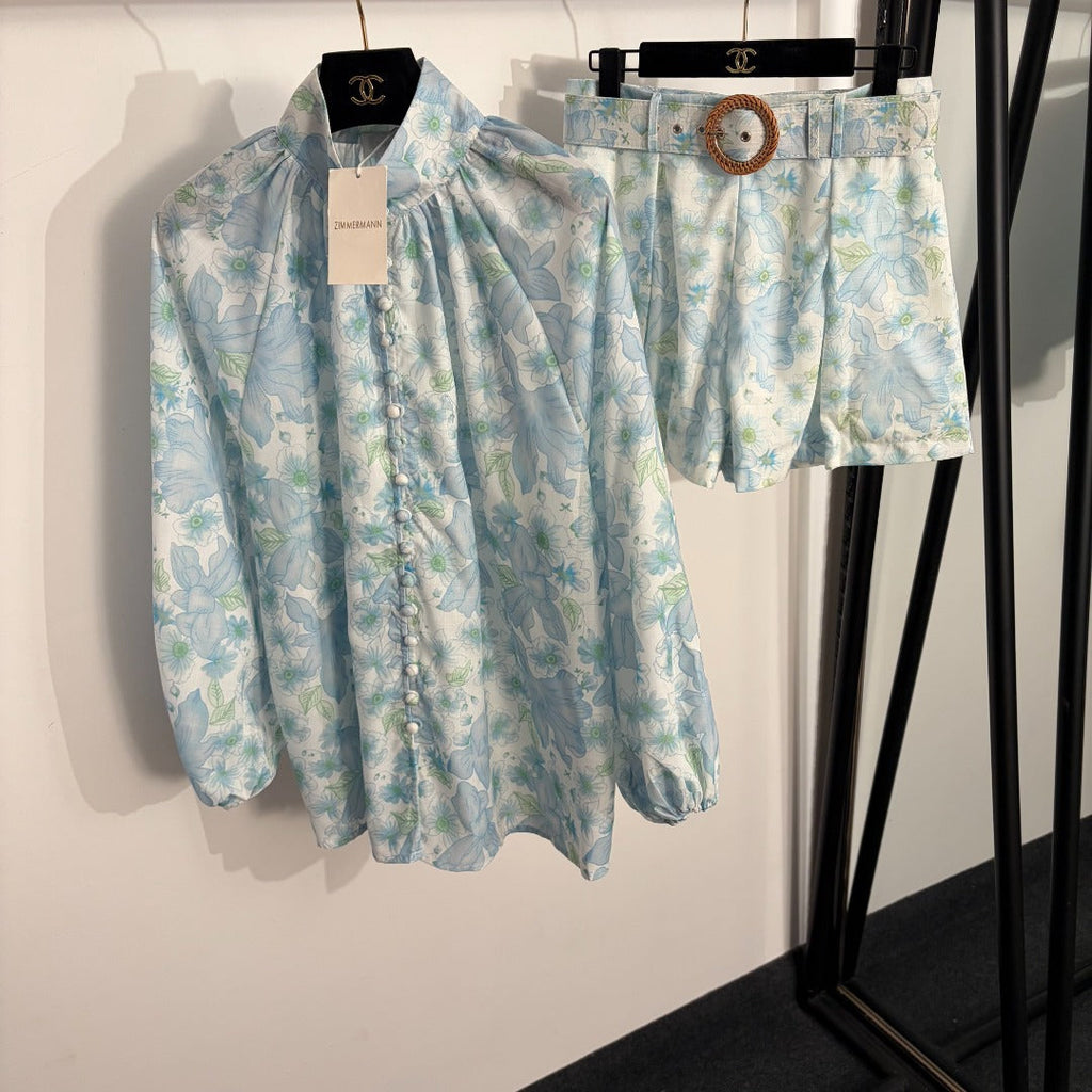 ZIMMERMANN 26S TOP AND SHORTS SET STYLE 48