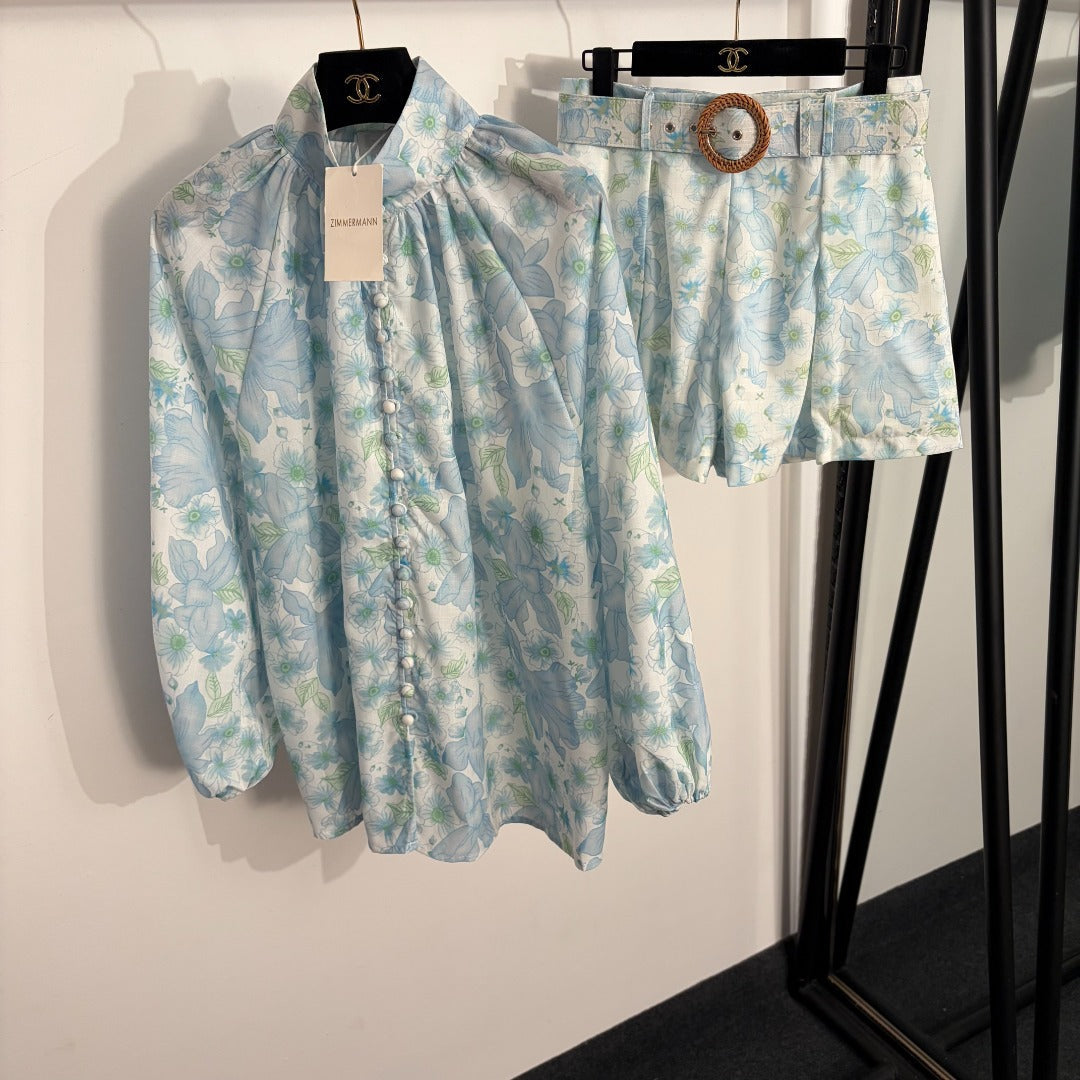 ZIMMERMANN 26S TOP AND SHORTS SET STYLE 48