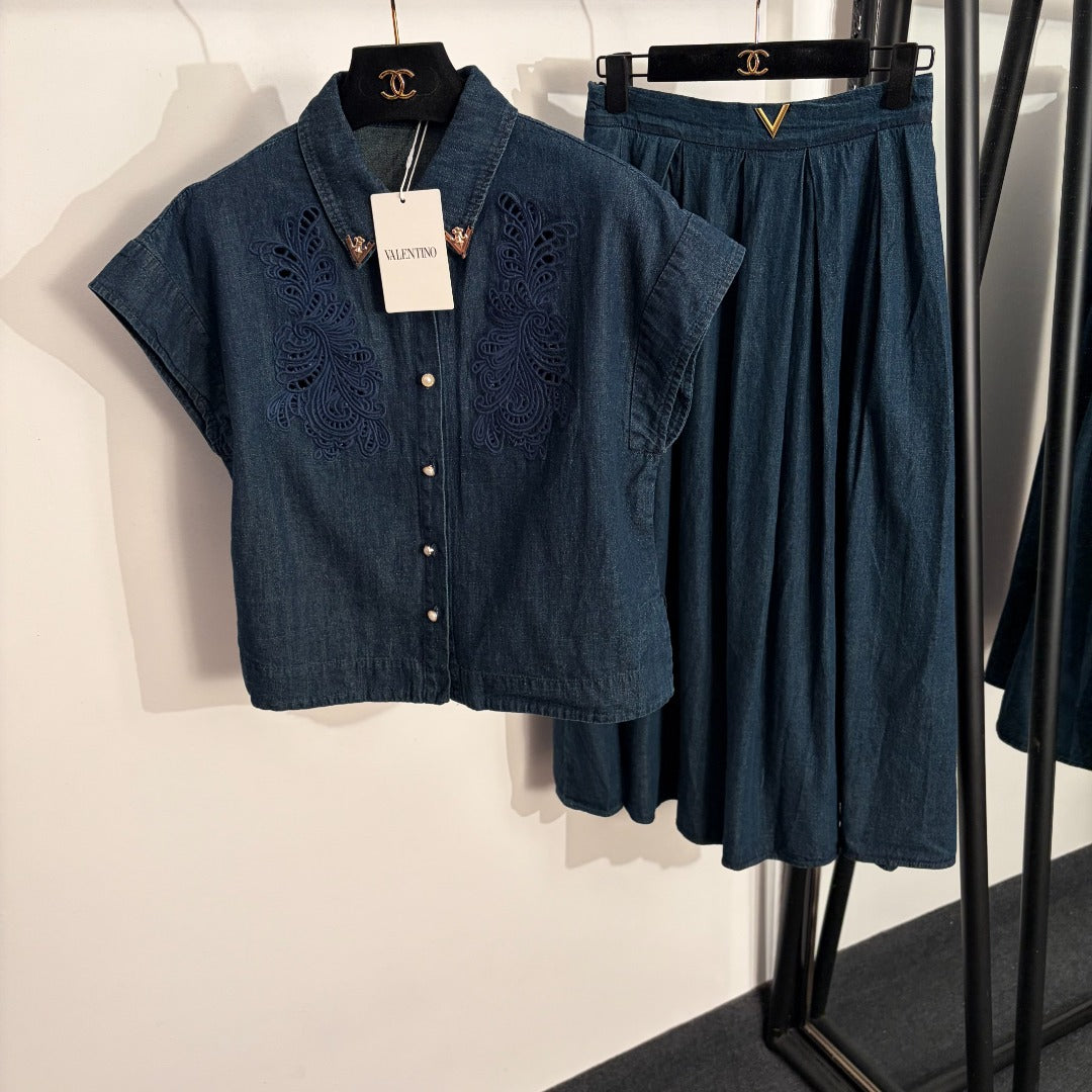 VALENTINO 26S SHIRT AND SKIRT SET 118