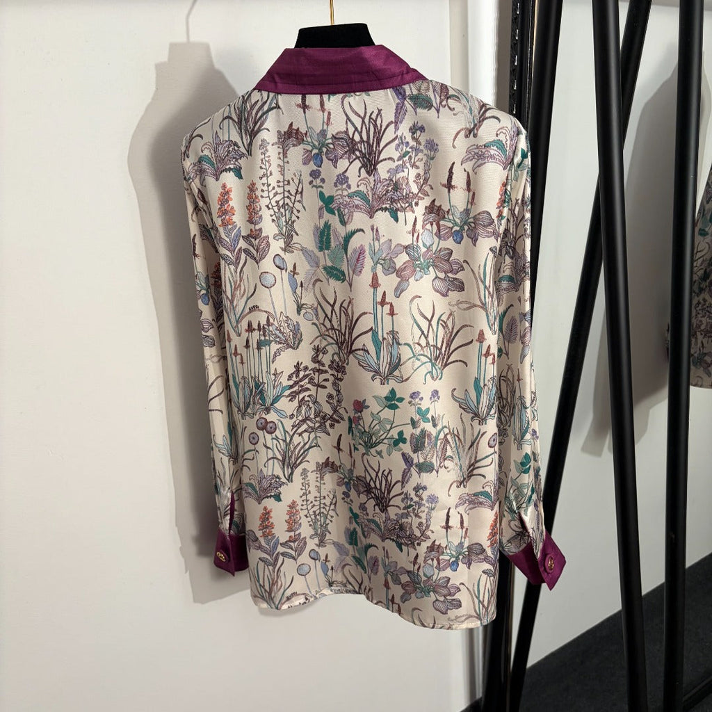 GUCCI 26S LONG-SLEEVE COLLARED SHIRT 381