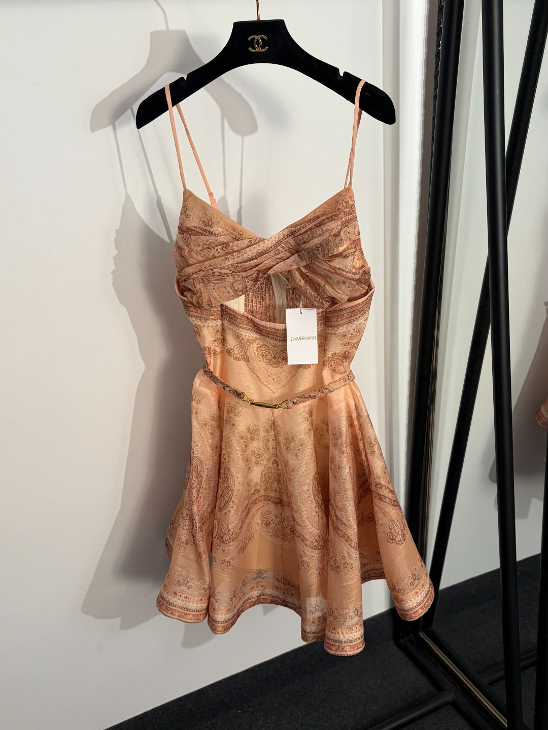 ZIMMERMANN 26S PATTERNED CAMI DRESS STYLE 10