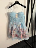 ZIMMERMANN 26S PATTERNED CAMI DRESS STYLE 7