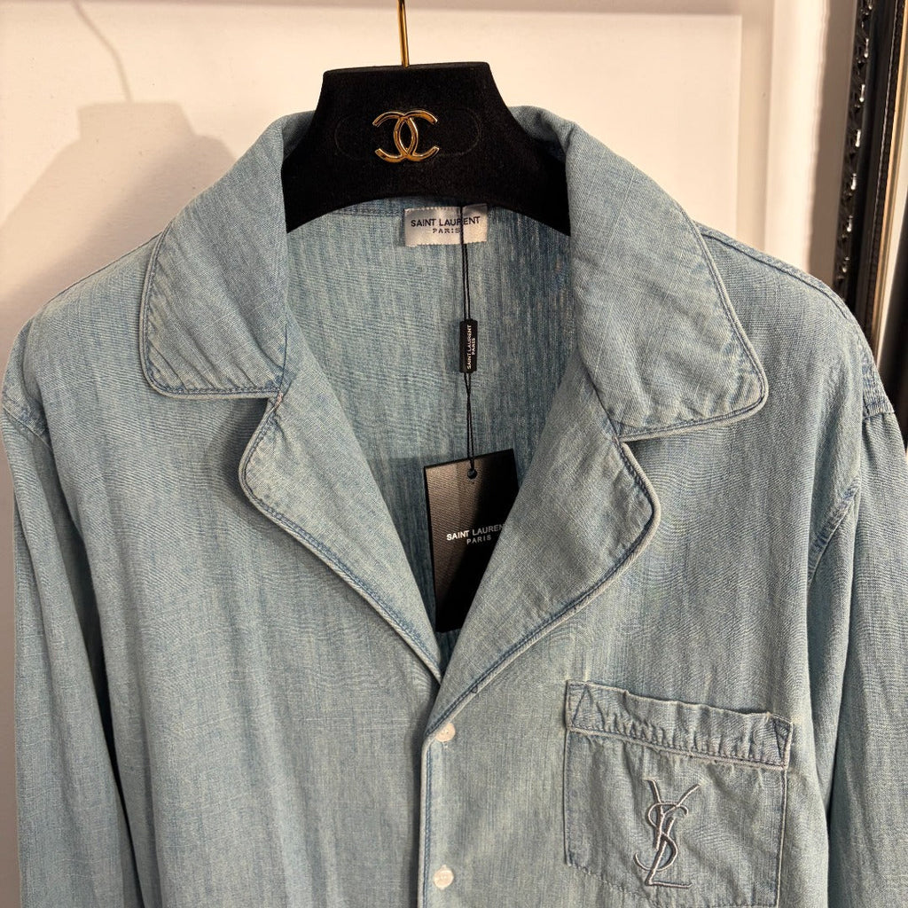 YSL 26S LONG SLEEVE DENIM SHIRT 417