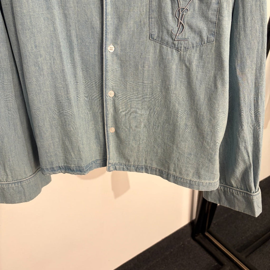YSL 26S LONG SLEEVE DENIM SHIRT 417