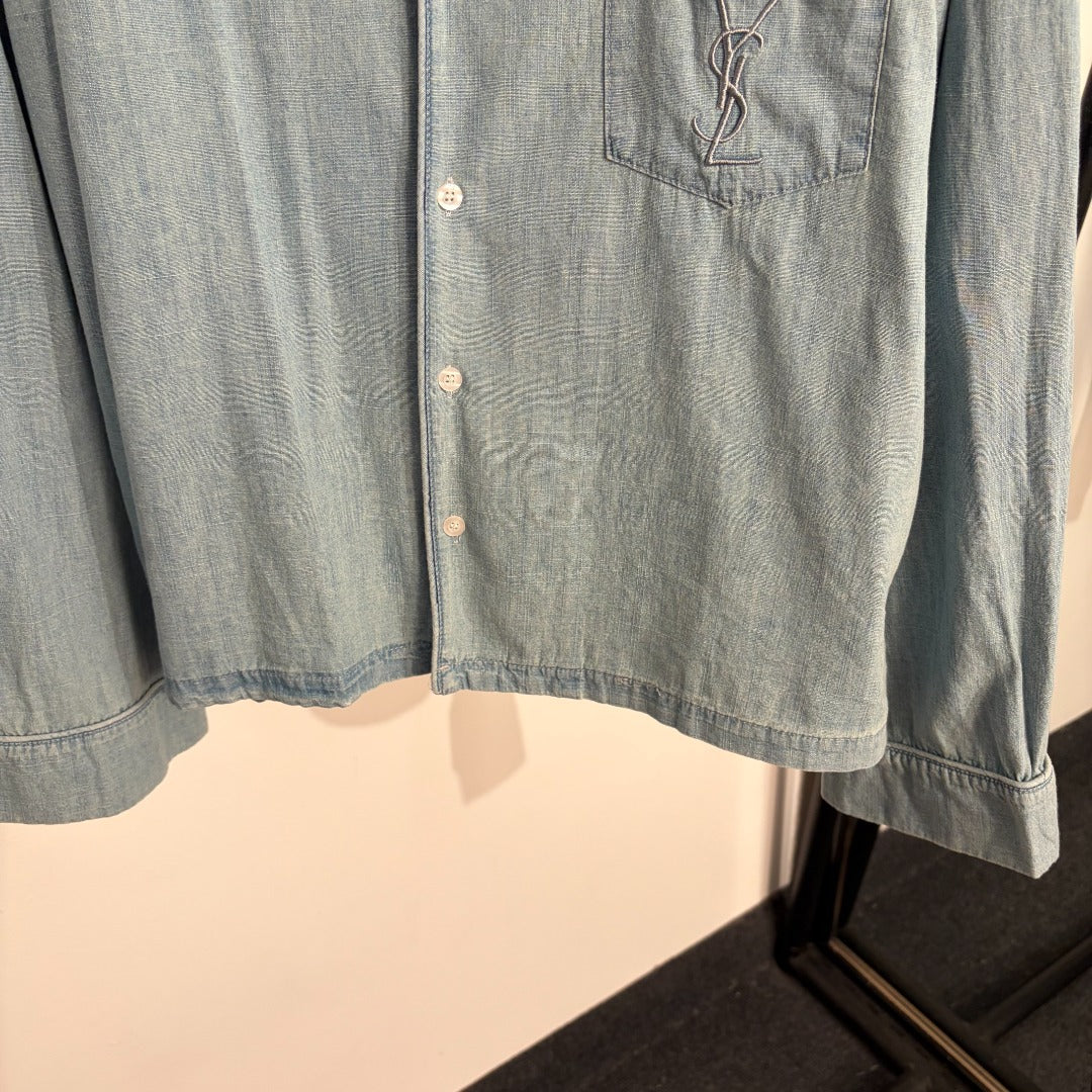 YSL 26S LONG SLEEVE DENIM SHIRT 417