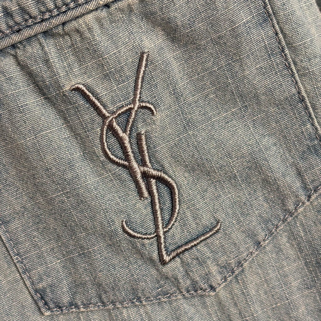 YSL 26S LONG SLEEVE DENIM SHIRT 417