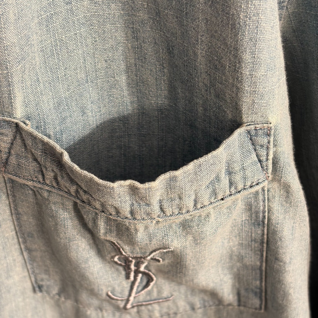 YSL 26S LONG SLEEVE DENIM SHIRT 417