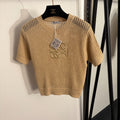 LOEWE 26S SHORT SLEEVE KNIT TOP 485