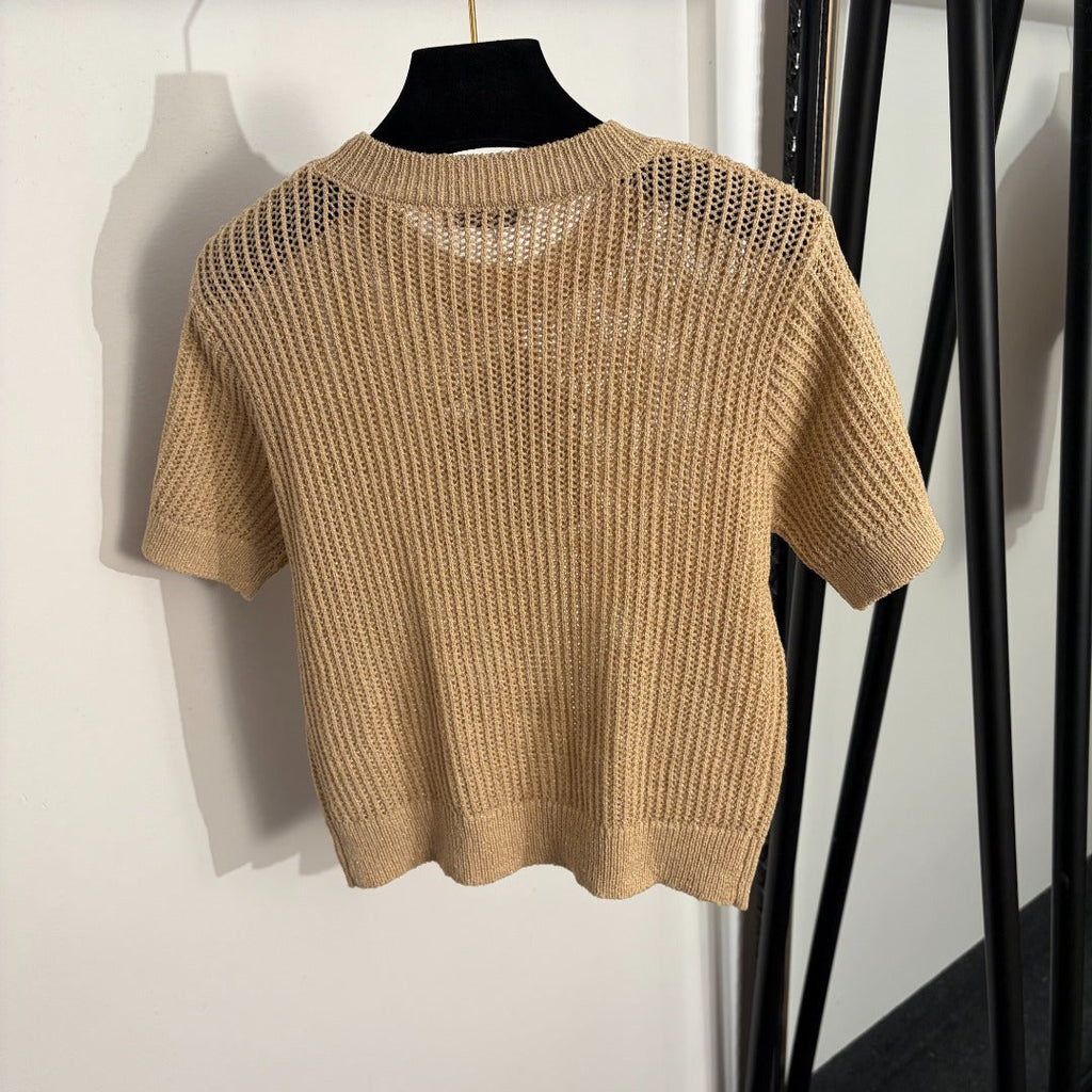 LOEWE 26S SHORT SLEEVE KNIT TOP 485