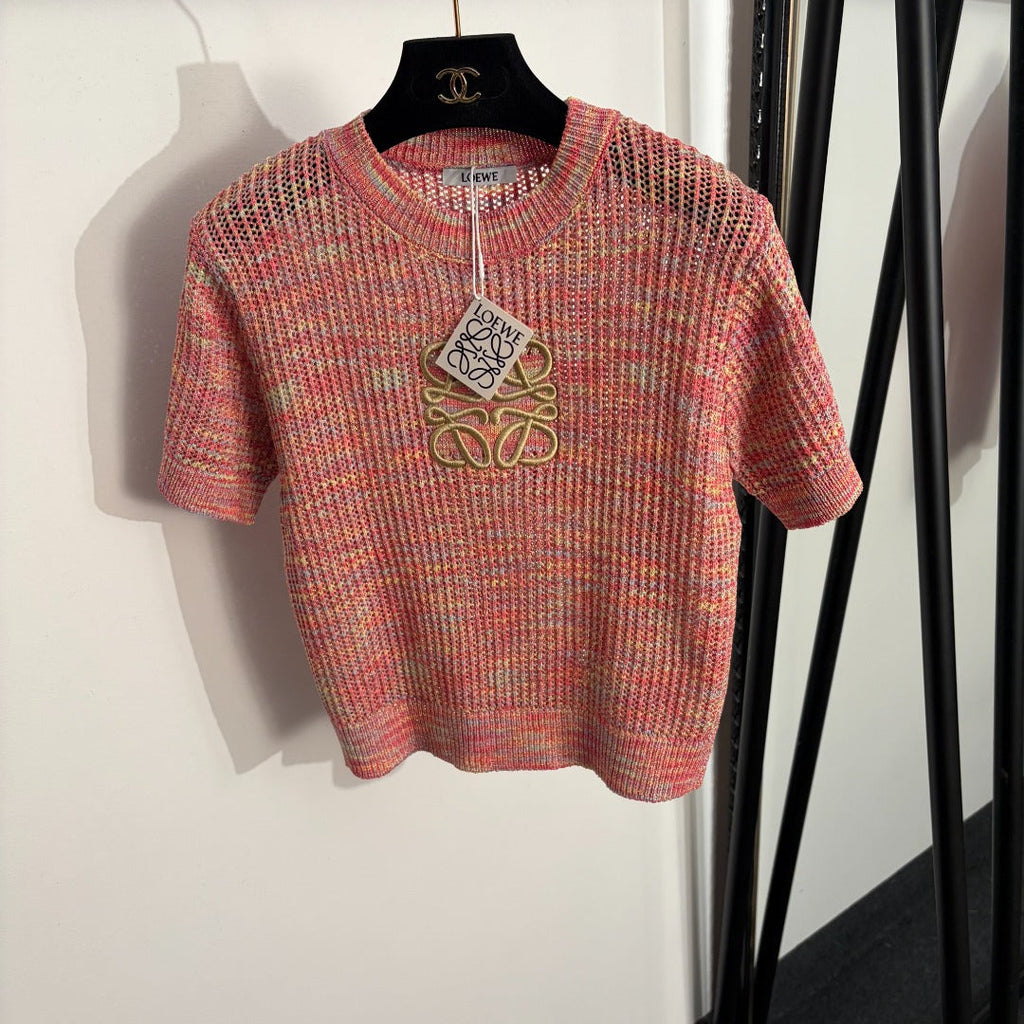 LOEWE 26S SHORT SLEEVE KNIT TOP 486
