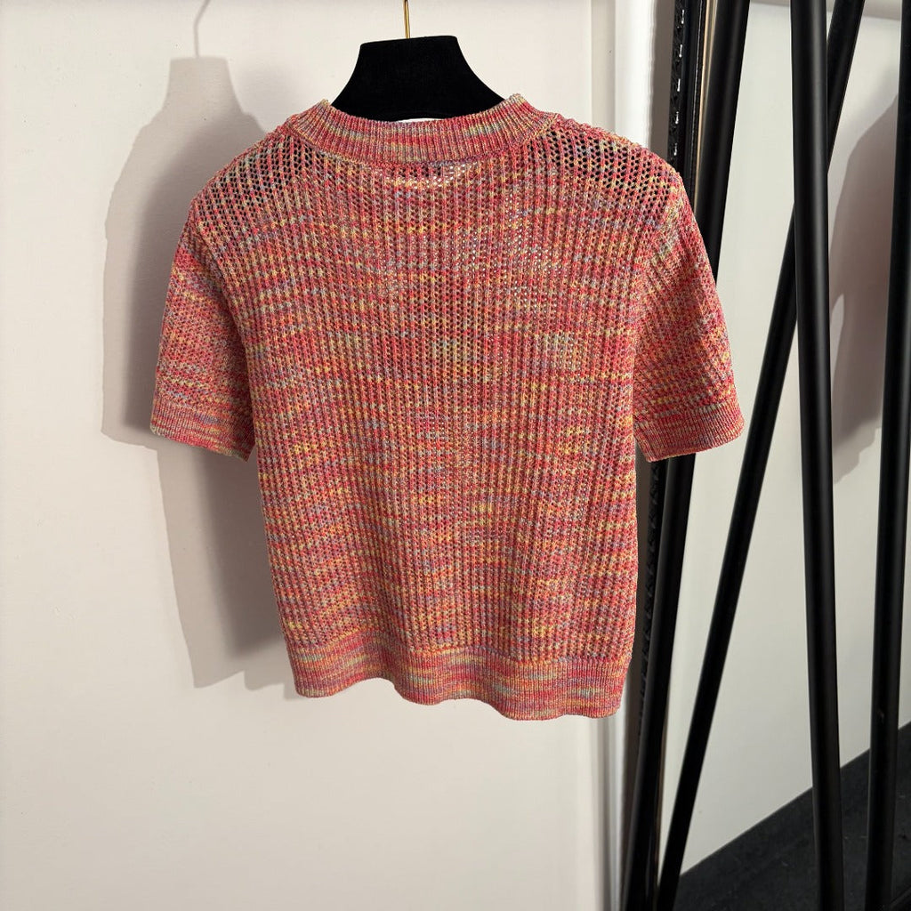 LOEWE 26S SHORT SLEEVE KNIT TOP 486
