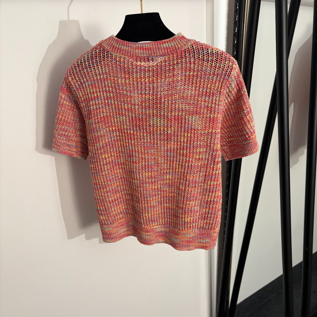 LOEWE 26S SHORT SLEEVE KNIT TOP 486