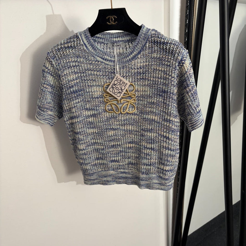 LOEWE 26S SHORT SLEEVE KNIT TOP 487