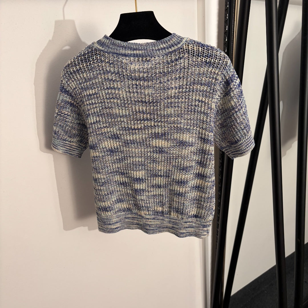 LOEWE 26S SHORT SLEEVE KNIT TOP 487