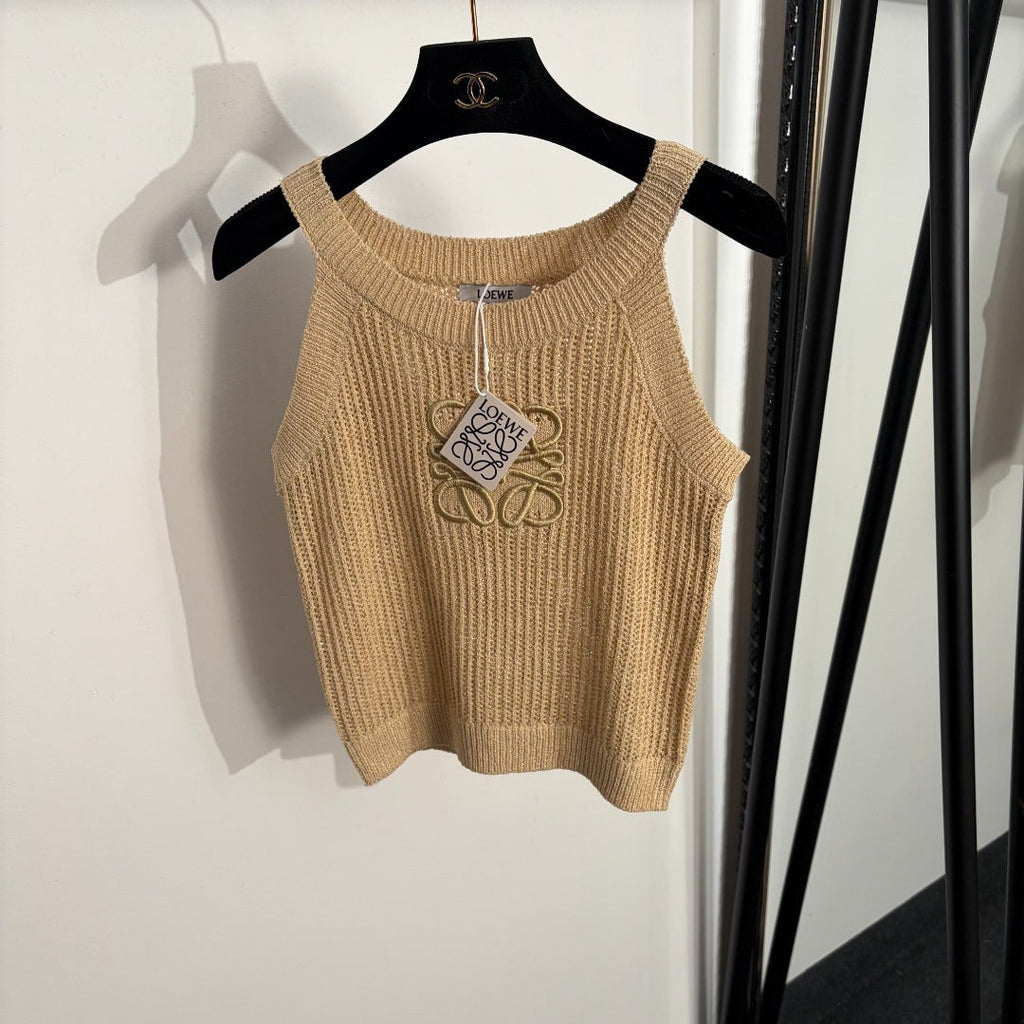 LOEWE 26S KNIT LOGO TANK TOP 482