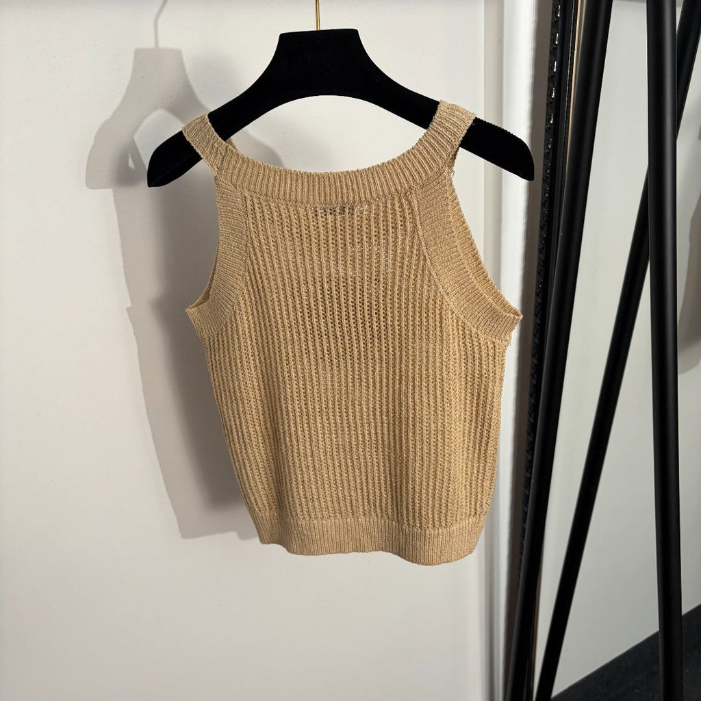 LOEWE 26S KNIT LOGO TANK TOP 482