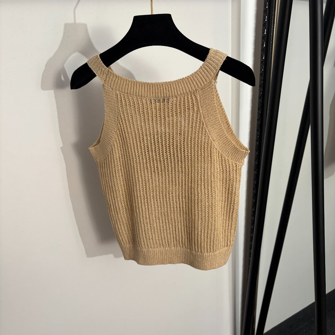 LOEWE 26S KNIT LOGO TANK TOP 482