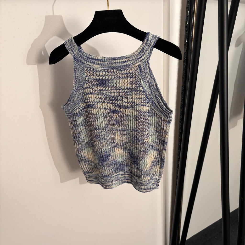 LOEWE 26S KNIT LOGO TANK TOP 484