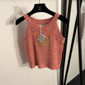 LOEWE 26S KNIT LOGO TANK TOP 483