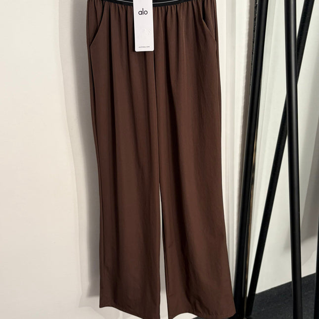 ALO 26S WIDE-LEG ELASTIC WAIST PANTS 203