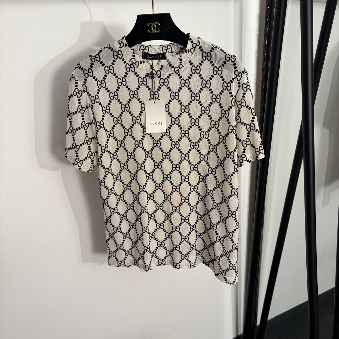 GUCCI 26S MESH SHORT SLEEVE T-SHIRT 321