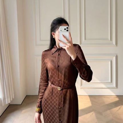 GUCCI 26S LONG SLEEVE SHIRT DRESS 301