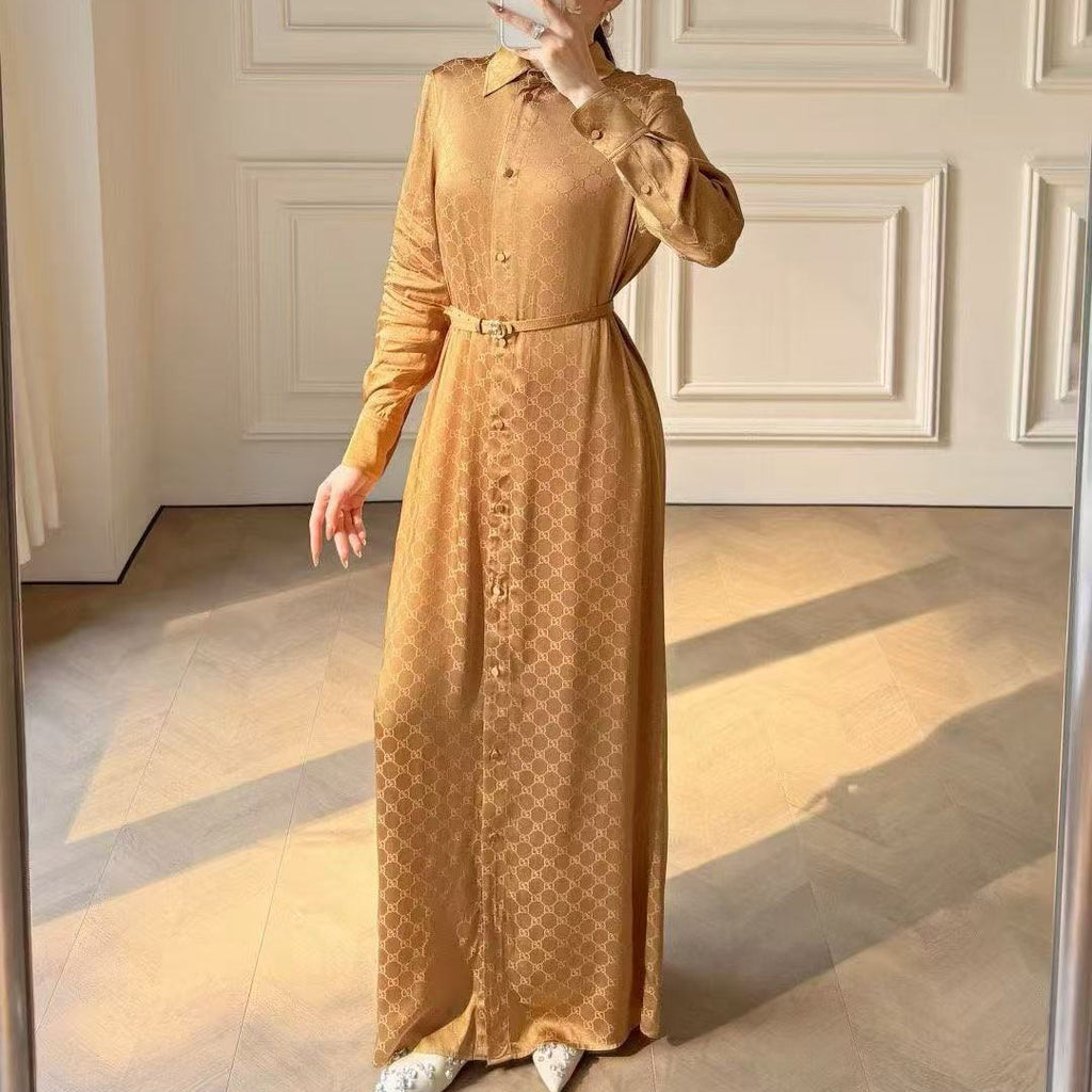 GUCCI 26S LONG SLEEVE SHIRT DRESS 302