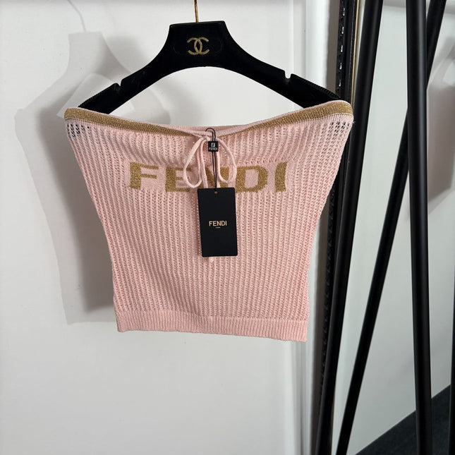 FENDI 26S KNIT BANDEAU TOP 391