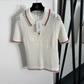 THOM 26S SHORT SLEEVE POLO KNIT TOP STYLE 259