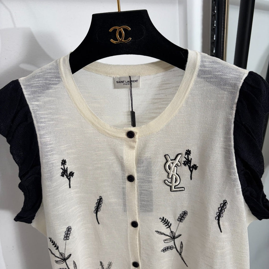 YSL 26S KNIT VEST TOP 383
