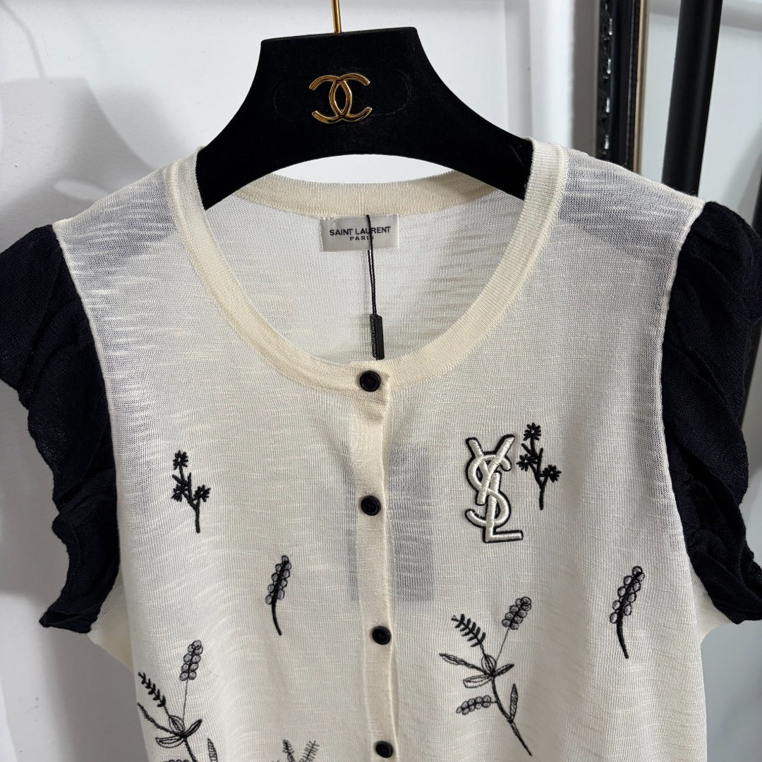 YSL 26S KNIT VEST TOP 383