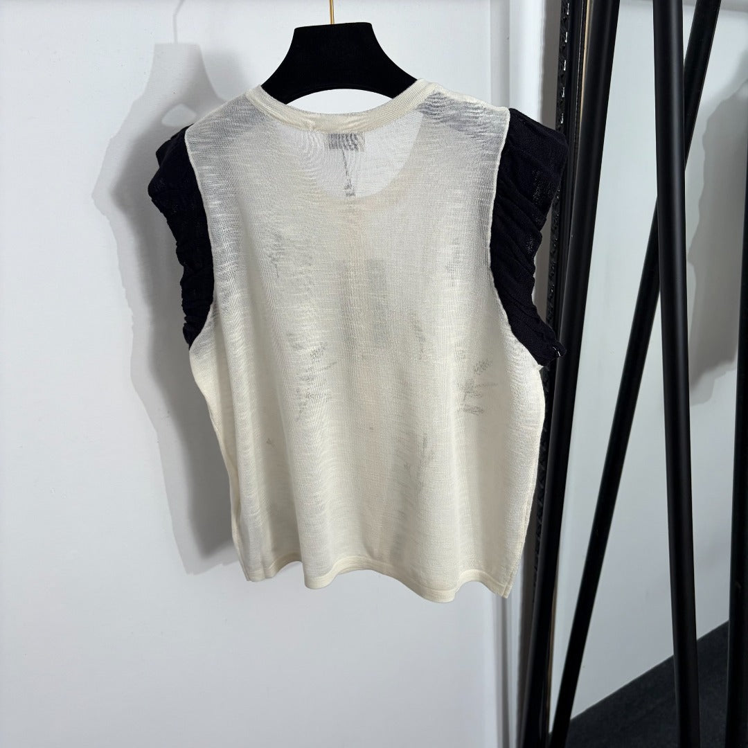 YSL 26S KNIT VEST TOP 383