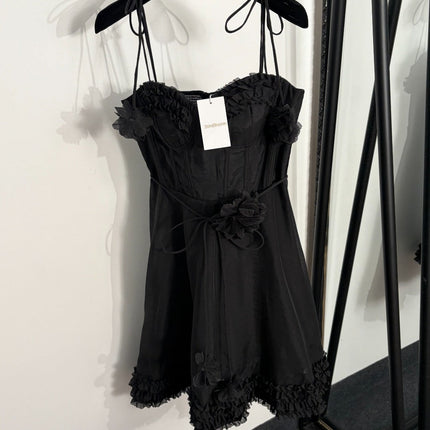 ZIMMERMANN 26S RUFFLED CORSET MINI DRESS 271