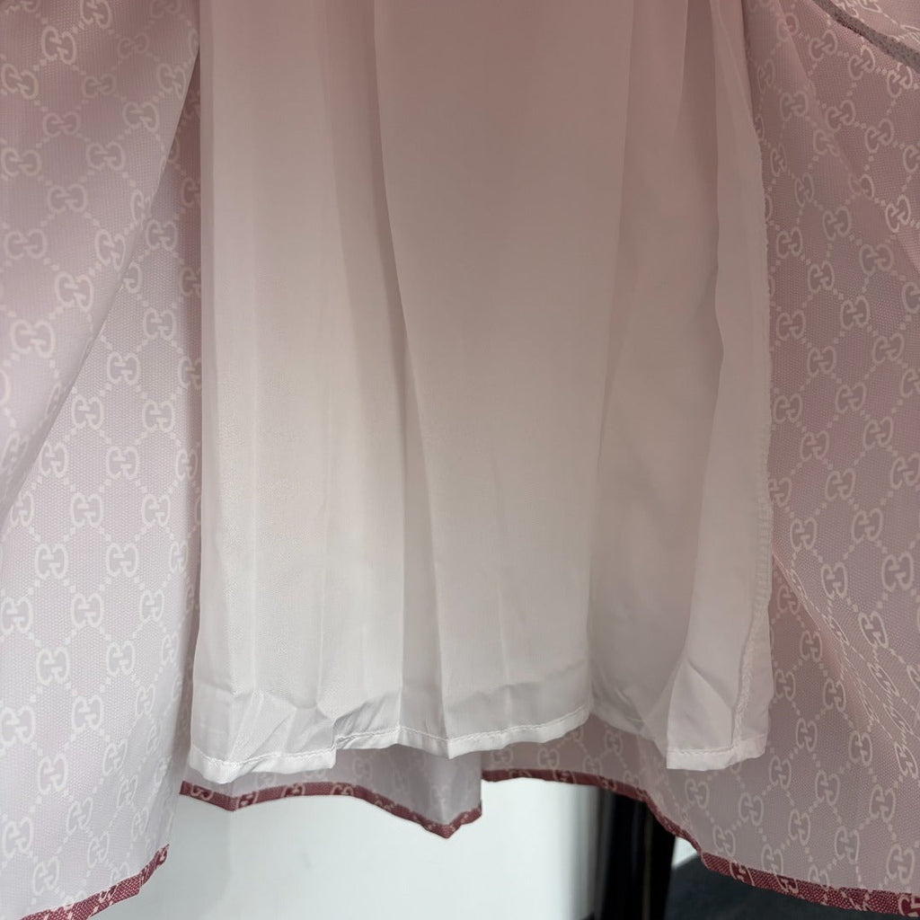 GUCCI 26S SHORT-SLEEVE BOW-TIE DRESS 419