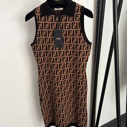 FENDI 26S SLEEVELESS KNIT DRESS 316