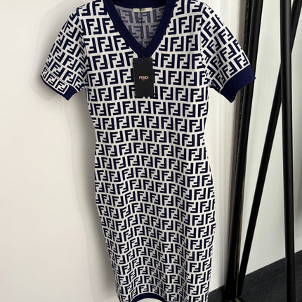 FENDI 26S SHORT-SLEEVE KNIT DRESS 311